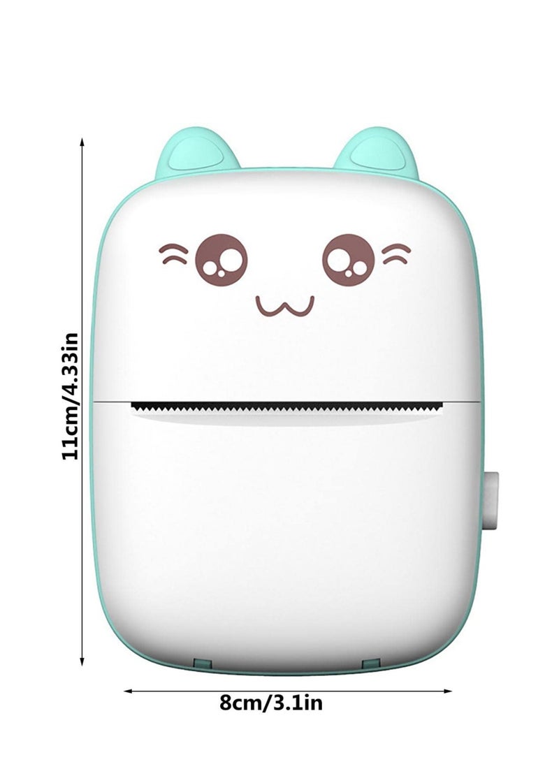 Smart Pocket Portable Photo Printer, Mini Thermal Label Printer with Wireless Bluetooth Connectivity and Adhesive (Blue) - Image 4