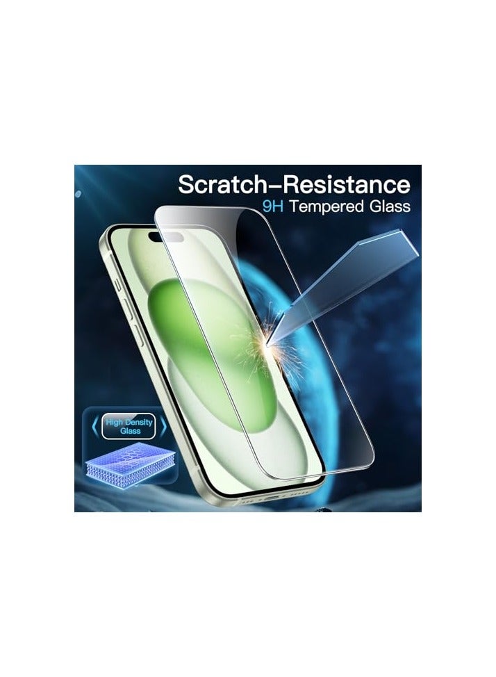 JETech 3 in 1 Magnetic Case for iPhone 15 6.1-Inch with 2 Pack Tempered Glass Screen Protectors, Compatible with MagSafe, Shockproof Bumper Phone Cover (Green) - Image 3