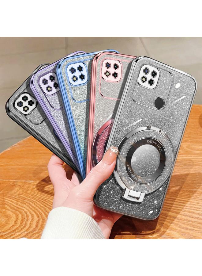 اس-توب جراب لهاتف Redmi 10A / 9C مطلي بطبقة لامعة متدرجة اللون، جراب دائري من مادة TPU - Image 2