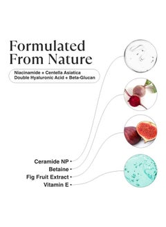 Korean Niacinamide Serum for Face Antioxidant Ampoule Brightening + Glow + Ceramides + Vitamin E + Hyaluronic Acid + Beta-Glucan for Anti-Aging, Radiance, Even Skin Tone, Oil Pore Reducer
