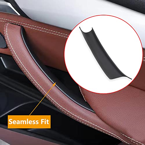 GEATaaT Door Pull Handle Covers Compatible with BMW X5 Series F15/F85 2014-2018, BMW X6 Series F16/F86 2015-2018(3PCS)(Black) - Image 4