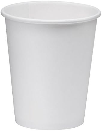 NYHI 150 Pack 8 oz White Paper Disposable Coffee Cups Hot Cold Beverage Drinking Cup for Water Juice Espresso Tea Ideal for Water Coolers Party - Image 4