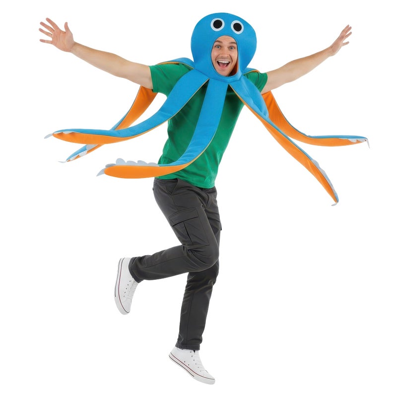 fun shack Adult Octopus Costume, Sea Creature Costume, Under The Sea Costumes, Halloween Costumes for Men - Image 1