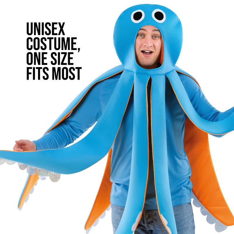 fun shack Adult Octopus Costume, Sea Creature Costume, Under The Sea Costumes, Halloween Costumes for Men - Image 3