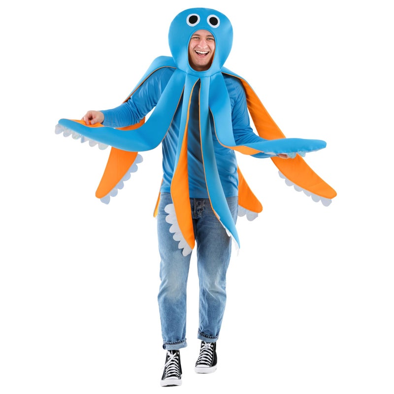 fun shack Adult Octopus Costume, Sea Creature Costume, Under The Sea Costumes, Halloween Costumes for Men - Image 4
