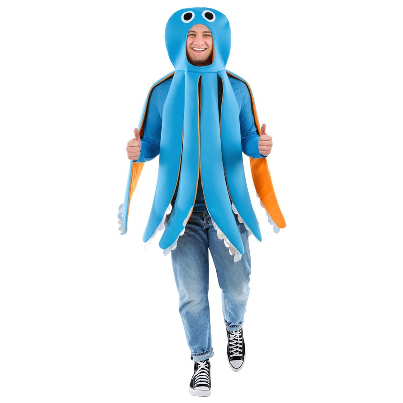 fun shack Adult Octopus Costume, Sea Creature Costume, Under The Sea Costumes, Halloween Costumes for Men - Image 5