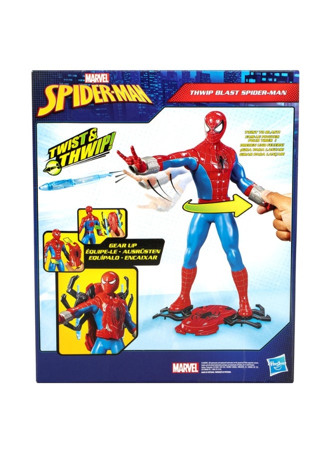 SPIDERMAN - Marvel Spider-Man Thwip Blast Spider-Man Action Figure with Accessories, 11-Inch-Scale Super Hero Toys for Kids Ages 4 and Up - Image 1
