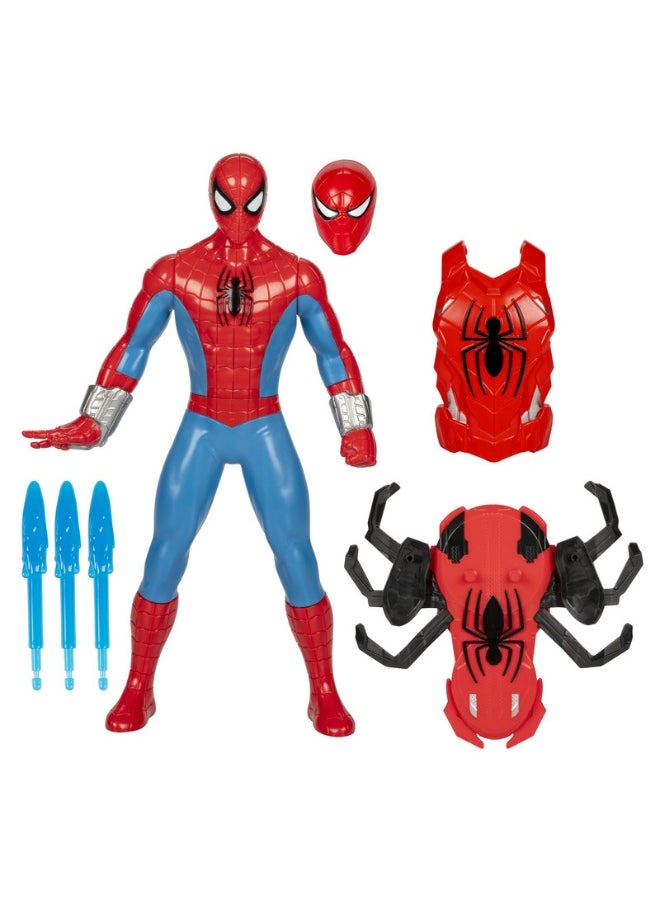SPIDERMAN - Marvel Spider-Man Thwip Blast Spider-Man Action Figure with Accessories, 11-Inch-Scale Super Hero Toys for Kids Ages 4 and Up - Image 1