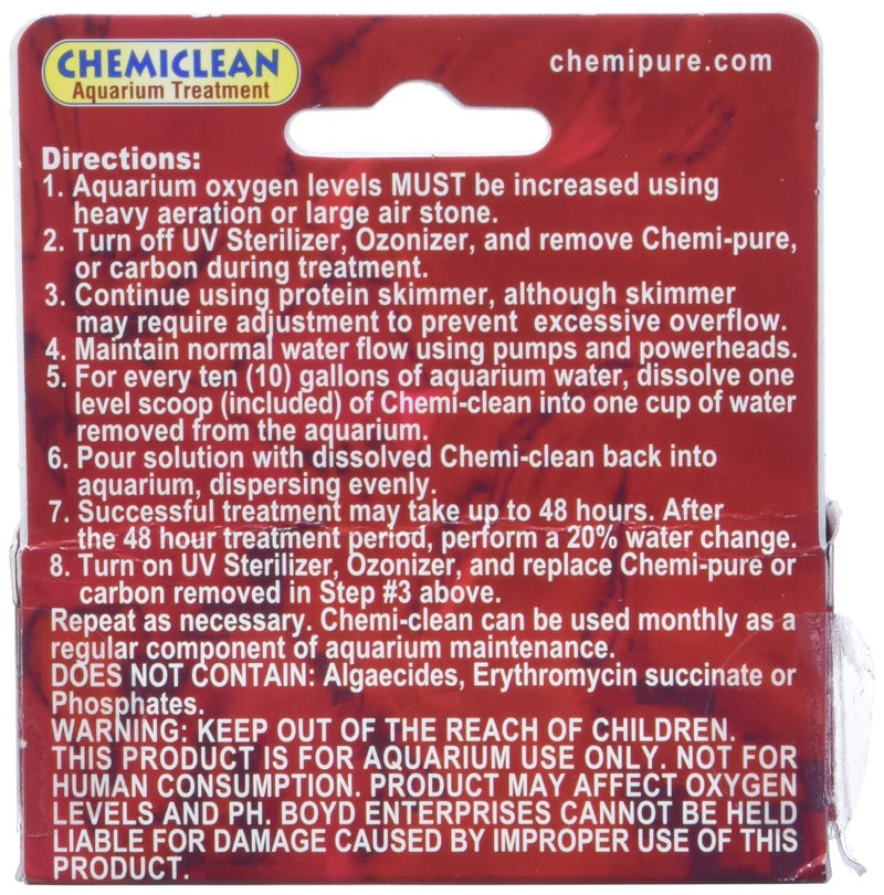 Boyd Enterprises Boyd Chemi-Clean 6g Treats up to 900 Gallons - Effective Chemiclean Cyanobacteria for Marine & Freshwater Aquariums, Safe for Fish, Corals & Invertebrates - Image 3