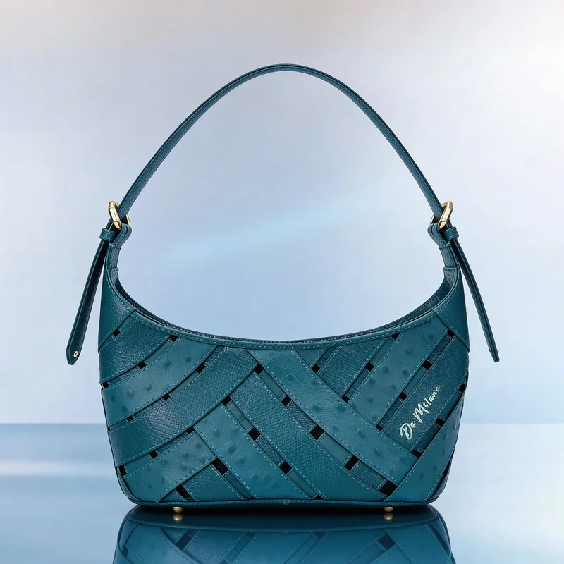 Da Milano Women's Leather Baguette Bag - Tresser (S)