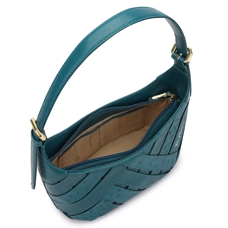 Da Milano  Da Milano Women's Leather Baguette Bag - Tresser (S) for Women | Best Price UAE