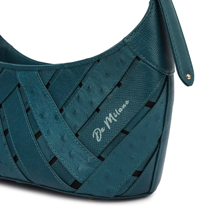 Da Milano  Da Milano Women's Leather Baguette Bag - Tresser (S) for Women | Best Price UAE