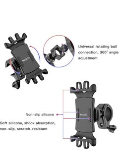 Yesido Yesido C66 Bike Bicycle Motorcycle Mobile Phone Holder Mount Universal 360 Degree Adjustable Rotation Compatible With Iphone 12 Mini/12/12 Pro, Samsung Galaxy S21/20 Or Note, Huawei And More  - Image 3
