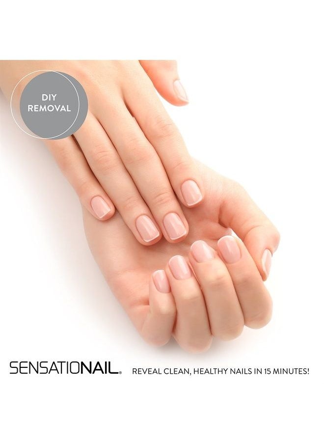 SensatioNail - Gel Nail Polish Removal Kit, Acetone Dropper, 4-Way Nail Buffer and Manicure Stick, Easily Soak Off without Damage or Hassle, Silver, 30 Count - Image 1