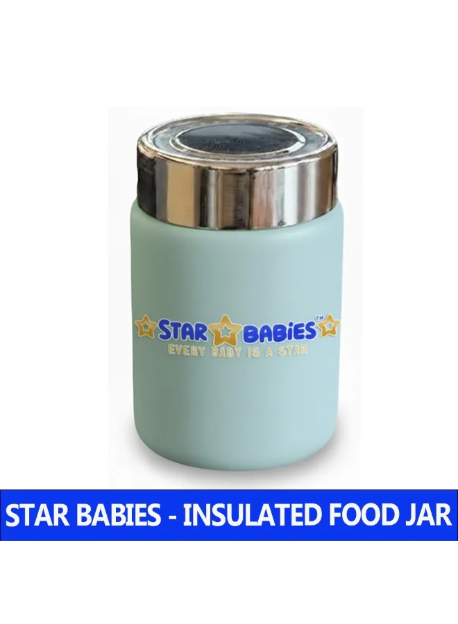 ستار بيبيز Star Babies - Stainless Steel Mini Vacuum Flask - 200ml_Green