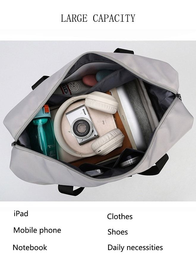 DUNISO - Sports Gym Bag with Wet Pocket & Shoes Compartment, Weekender Overnight Bag for Travel Gym Yoga Travel Duffel Bag for Men and Women Lightweight - Image 1