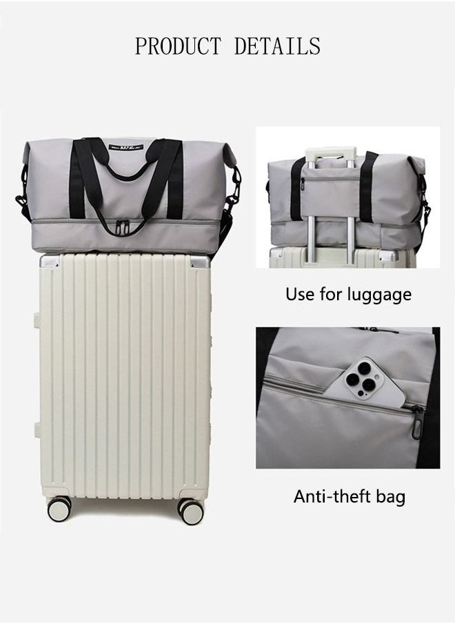 DUNISO - Sports Gym Bag with Wet Pocket & Shoes Compartment, Weekender Overnight Bag for Travel Gym Yoga Travel Duffel Bag for Men and Women Lightweight - Image 1