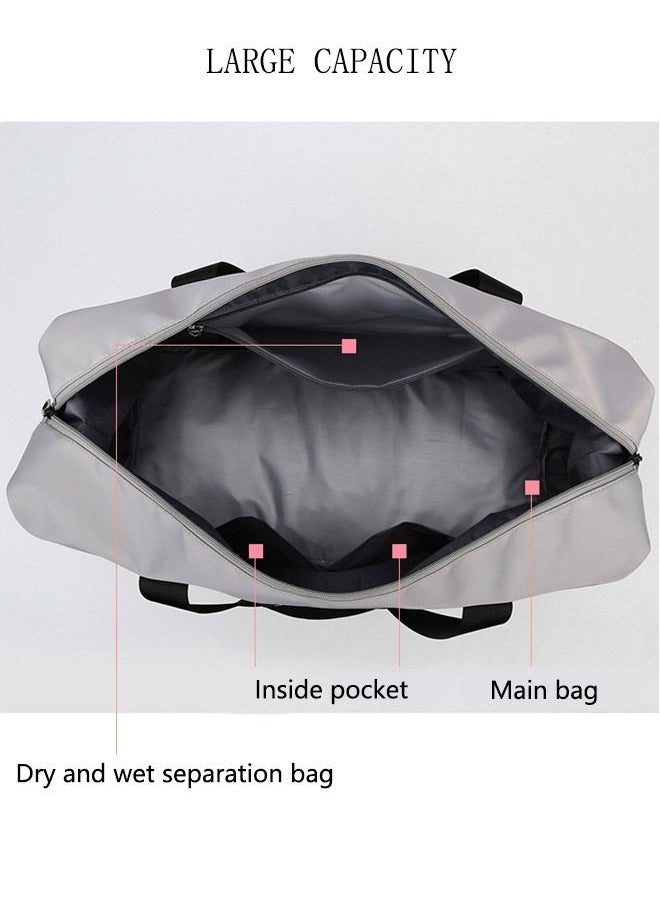DUNISO - Sports Gym Bag with Wet Pocket & Shoes Compartment, Weekender Overnight Bag for Travel Gym Yoga Travel Duffel Bag for Men and Women Lightweight - Image 1