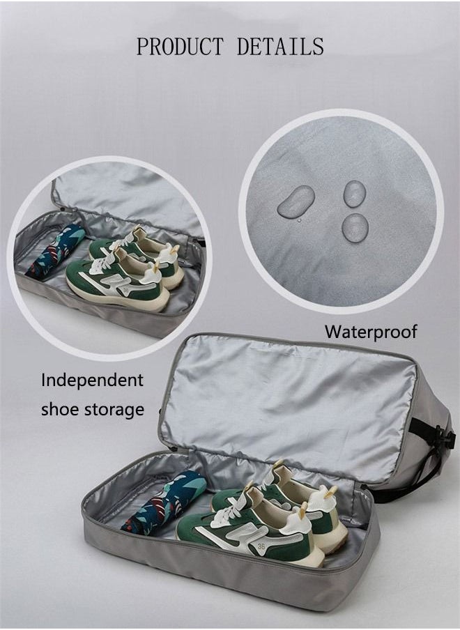 DUNISO - Sports Gym Bag with Wet Pocket & Shoes Compartment, Weekender Overnight Bag for Travel Gym Yoga Travel Duffel Bag for Men and Women Lightweight - Image 1
