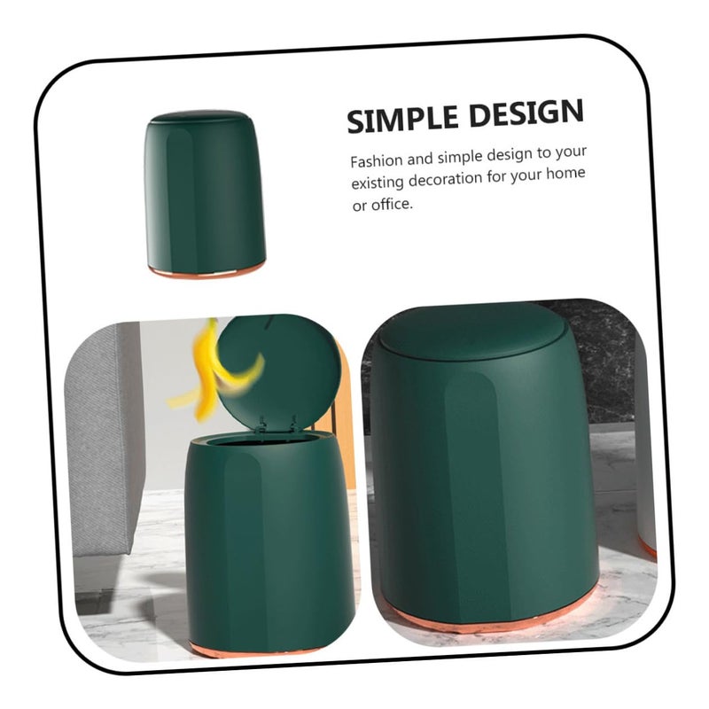Household Double-Layer Waste Bin with Pressing Lid, Eco-Friendly Kitchen Trash Can with Lid for Office and Home Use, Covered Waste Container for Indoor Trash Storage - Image 3