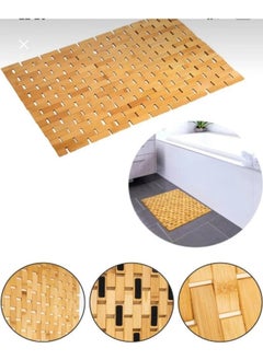 Bamboo Bath Mat - Non-Slip Base - Shower Mat 40 x 60 cm