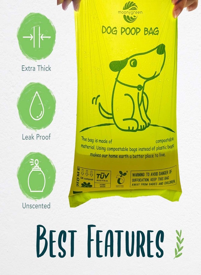 moonygreen 60 Count Compostable Dog Poop Bags, Extra Thick, Leak Proof, Unscented, Eco-Friendly, 9 x 13 Inches - Image 4