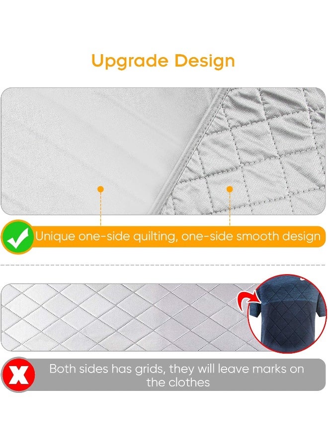 YQMAJIM Upgraded Thick Ironing MatTravel Ironing Blanket Ironing PadPortable DoubleSide UsingHeat Resistant Pad Cover for WasherDryerTable TopCountertopIroning Board for Small Space 22 x 47 inch  - Image 5