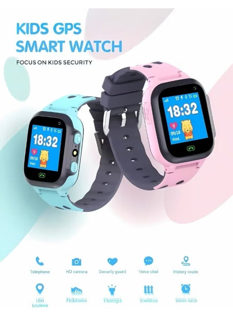 Denx Multi-colored GPS kids smart watch with SIM card slot - Image 1