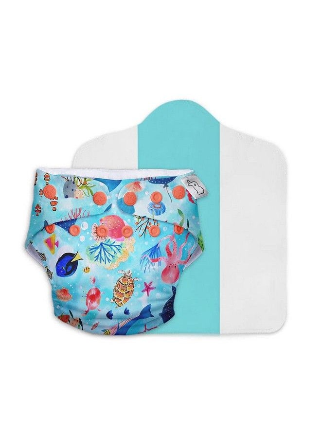 Superbottoms Cloth Diapers For Babies Cloth Diaper Combo Pack Of 5 Freesize Unonew Version; Reusable Cloth Diapers For Babies 3M To 3Y ; With 5 Organic Cotton Inserts;Pads  - Image 3