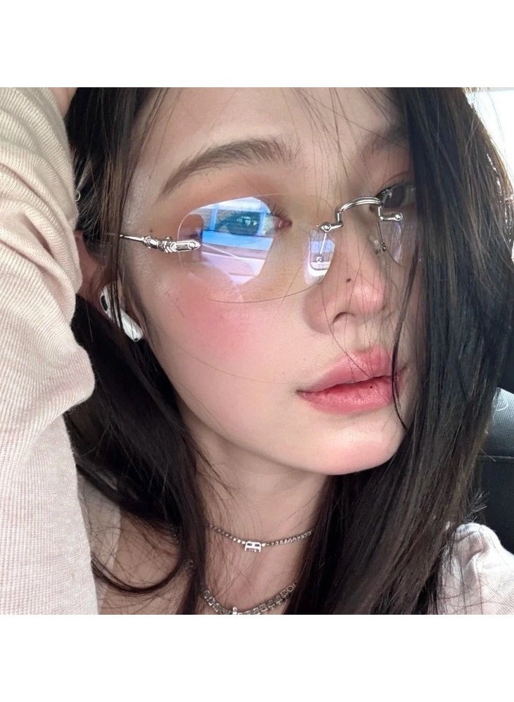 نظارات مربعة بدون إطار فائقة الخفة، مضادة للضوء الأزرق بتقنية عالية، متوفرة بوصفة طبية، إطارات فائقة الخفة - Image 5