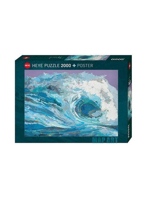 2000 Piece Jigsaw Puzzle- Map Art Map Wave 29872