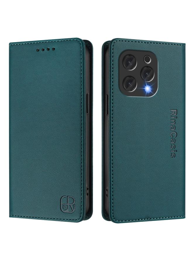 اس-توب جراب لهاتف DOOGEE N55 Plus RC01، جراب جلدي مزدوج الطي مزود بخاصية الشفط المغناطيسي بتقنية RFID - Image 2