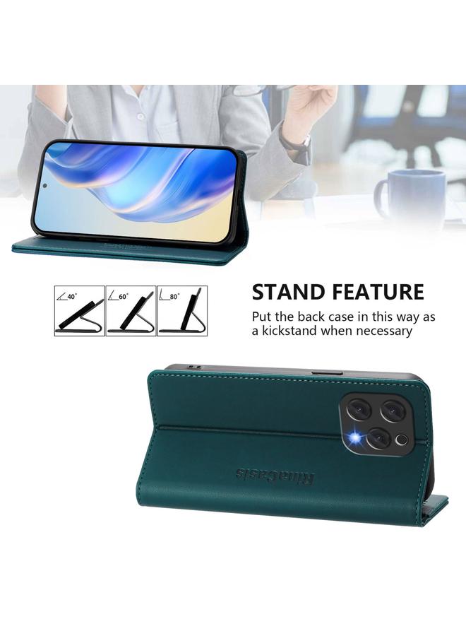 اس-توب جراب لهاتف DOOGEE N55 Plus RC01، جراب جلدي مزدوج الطي مزود بخاصية الشفط المغناطيسي بتقنية RFID - Image 4