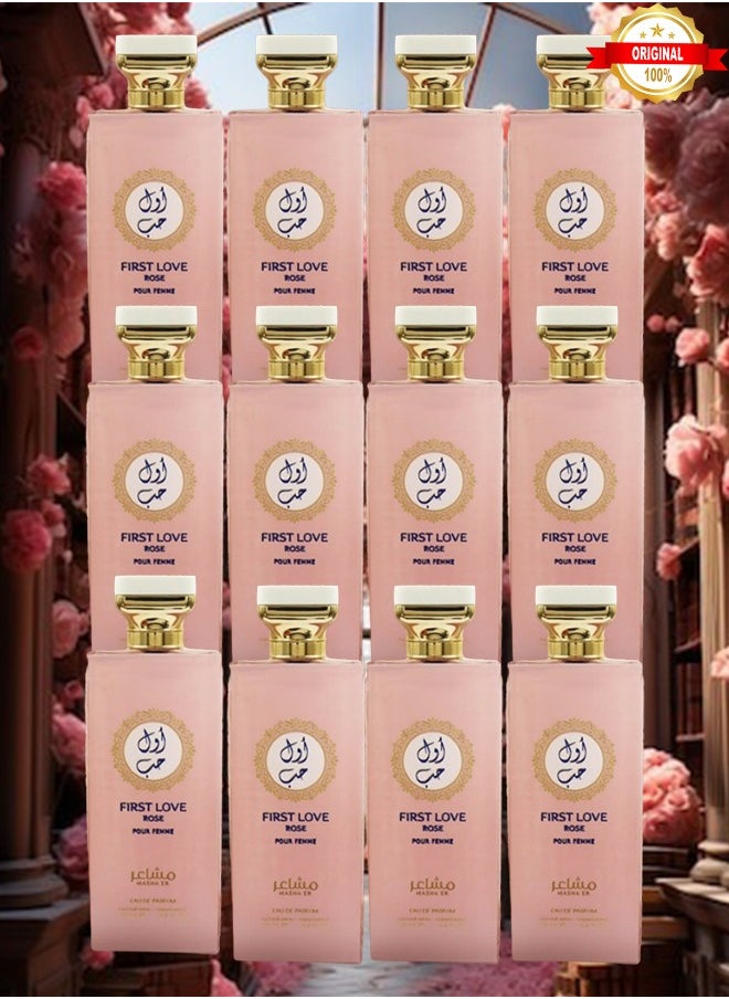 فيرست - 12 قطع عطر فيرست لاف روز 100 مل - Image 1