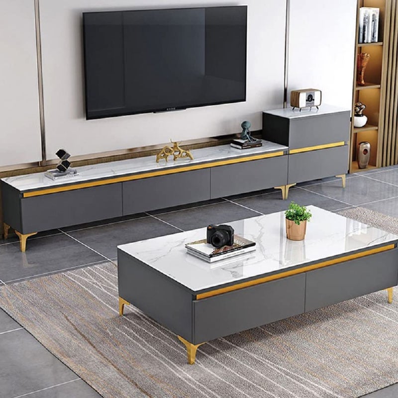 Wanlian Furniture Legs, Metal Furniture Legs For Cabinet Sofa Tv Stand Bookcase 4Pcs (Gold) (5Inch) - Image 4