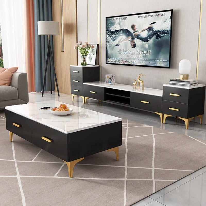 Wanlian Furniture Legs, Metal Furniture Legs For Cabinet Sofa Tv Stand Bookcase 4Pcs (Gold) (5Inch) - Image 3