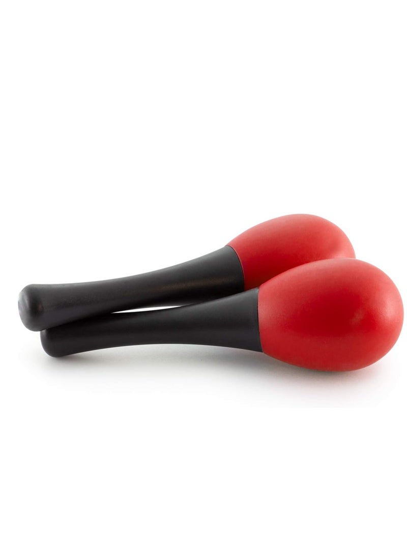 Megarya Mini Egg Maracas Childrens Percussion Shaker Instrument Red One Pair  - Image 1