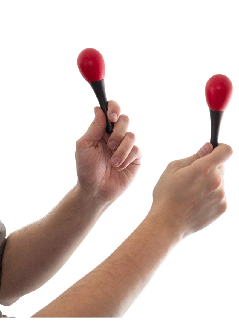 Megarya Mini Egg Maracas Childrens Percussion Shaker Instrument Red One Pair  - Image 5