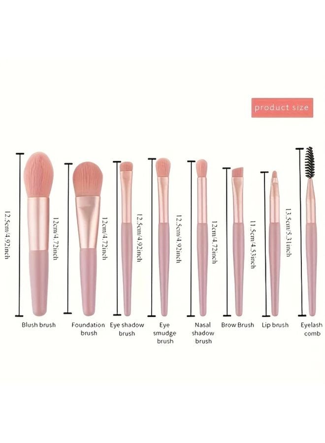 Gray Professional Makeup Brush Set With Eyeshadow Foundation Contour Kit - Image 5