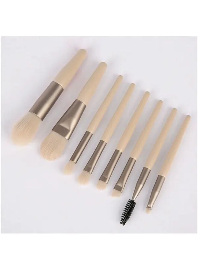 Gray Professional Makeup Brush Set With Eyeshadow Foundation Contour Kit - Image 1