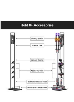 XICEN Vacuum Cleaner Stand for Dyson V11 V10 V8 V7 V6, Stable Metal Storage Bracket Stand Holder for Dyson Handheld DC30 DC31 DC34 DC35 DC58 DC59 DC62 Cordless Vacuum Cleaners & Accessories  - Image 2
