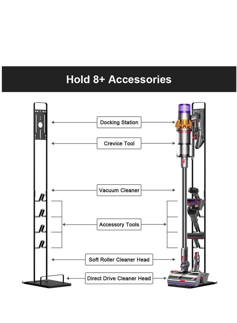 XICEN حامل مكنسة كهربائية لـ Dyson V11 V10 V8 V7 V6، حامل معدني ثابت للتخزين لـ Dyson DC30 DC31 DC34 DC35 DC58 DC59 DC62 المكانس الكهربائية اللاسلكية وملحقاتها  - Image 2