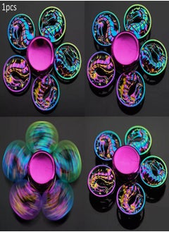 Spinner 5 Circles Dragon Head Sign Fidget Spinner - Durable and Portable Handheld for Comfort and Focus Fidget Spinner  - Image 1
