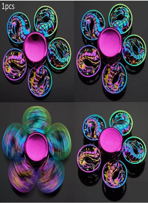 5 Circles Dragon Head Sign Fidget Spinner - Durable and Portable Handheld for Comfort and Focus Fidget Spinner