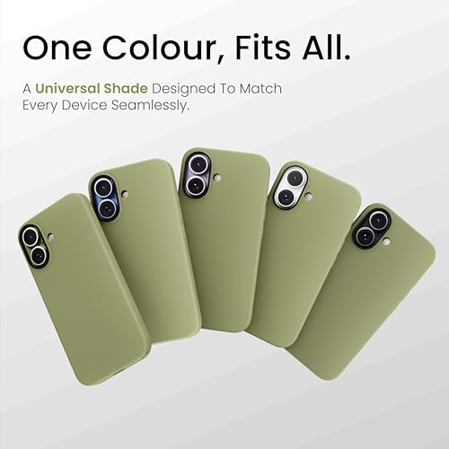 CASEGEAR Silicone Snap Fit Back Cover Case Compatible with iPhone 17 | 8 Feet Drop Protection | Compatible with MagSafe | 360° Protection | Shockproof & Scratch Resistant | Moss Green - Image 2