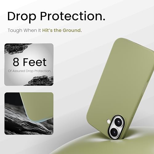 CASEGEAR Silicone Snap Fit Back Cover Case Compatible with iPhone 17 | 8 Feet Drop Protection | Compatible with MagSafe | 360° Protection | Shockproof & Scratch Resistant | Moss Green - Image 3