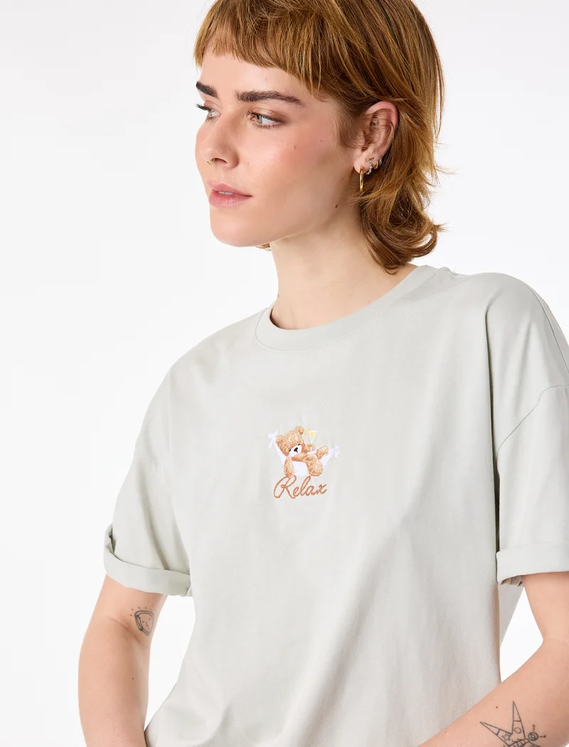 Koton Bear Print T-Shirt
