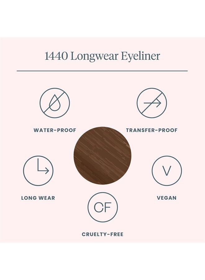 Wonderskin 1440 Longwear Brown Eyeliner Pencils Waterproof Eyeliner Pencil, Eye Makeup Brown Eyebrow Pencil Long Lasting Smudge Proof (Brown Sugar) - Image 3