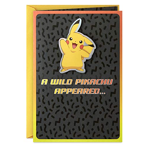 Hallmark Pokémon Birthday Card (Wild Pikachu) - Image 1