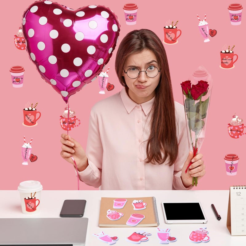 Janlaugh 48 Pads 1440 Sheets Valentines Day Sticky Notes Heart Note Pad Self Adhesive Memo Pads Teachers Appreciation Gifts Cute Gifts - Image 3